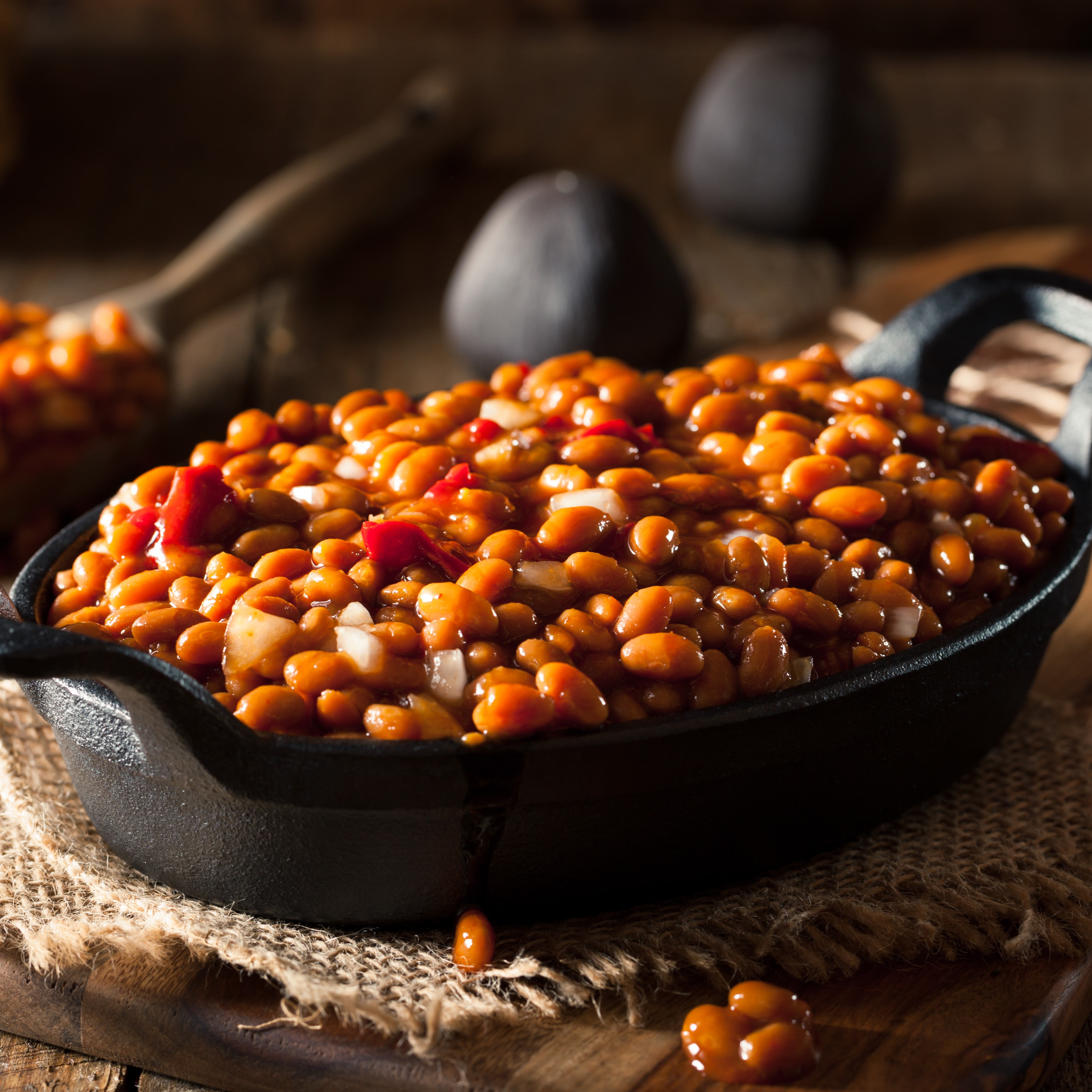 (3 pack) B&M Bacon & Onion Baked Beans, Canned Beans, 28 oz Can