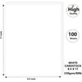 thumbnail image 2 of 100 Sheets White Cardstock 8.5 x 11, 80lb Heavy Card Stock Paper, Thick Cardstock Printer Paper for Invitations, Certificate, Menus, Wedding, DIY Cards, 2 of 3