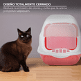thumbnail image 5 of Arenero Cerrado Para Gato Con Pala Puerta Malubero Azul Blanco, 5 of 5