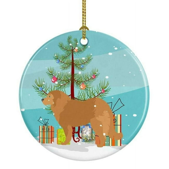 Caucasian Shepherd Dog Merry Christmas Tree Ceramic Ornament