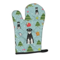 Carolines Treasures BB4693OVMT Christmas Standard Schnauzer Salt and Pepper Oven Mitt Large multicolor