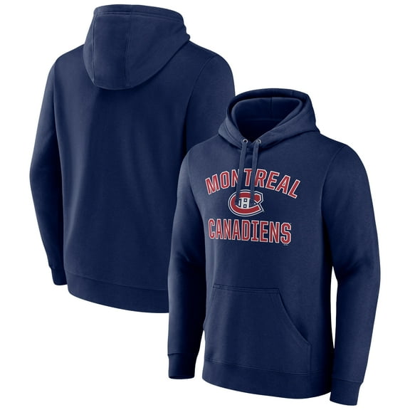 Men's Navy Montreal Canadiens Victory Arch Pullover Hoodie