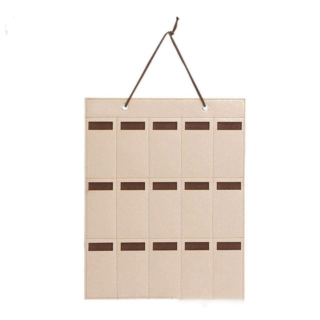 Bolsa de almacenamiento para gafas de sol, colgante para puerta de dormitorio, soporte para anteojos, joyería multiusos, soporte para adornos, Almacenamiento y organización del hogar Caqui Billuyoard HA065880-01