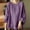 Purple, variant on Endives Womens Long Sleeve Shirt Cotton Linen Shirt Womens Thin Breathable Blouse Summer Spring Clothing Purple