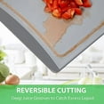thumbnail image 4 of Extra Large Cutting Board, Dishwasher Safe Chopping Boards With JuiceGrooves and Easy Grip Handle, BPA Free, 3 Pieces Plastic Cutting Board Set, 4 of 9