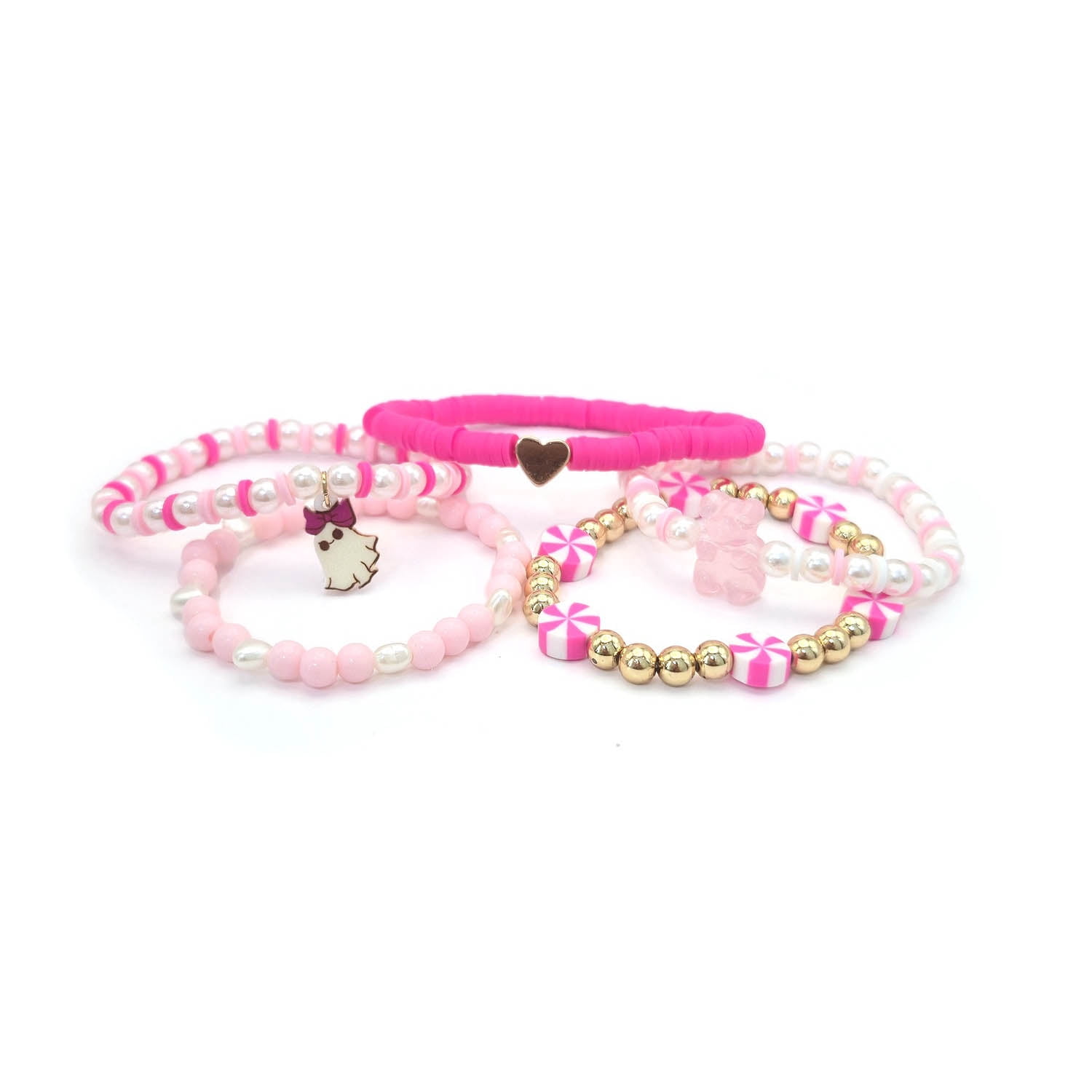Friendship Bracelets Costume Accessory Set for Children, Pink, 10 Pieces, Halloween by Way To Celebrate