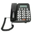thumbnail image 2 of Teléfono de escritorio con identificador de llamadas, botones grandes, pantalla inclinable, teléfono fijo con cable para casa, oficina, habitaciones de hotel, 2 of 14