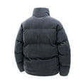 thumbnail image 5 of Corduroy Quilted Jacket Stand Collar Winter Warm Coat For Outdoor Windproof Cold Weather, 5 of 5