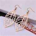 thumbnail image 1 of Pendientes De Hoja Hueco De Geometría De Moda Para Mujeres , Color De Plata , Joyería De Fiesta , Regalos , Elegante ,, 1 of 4