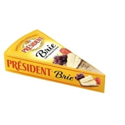 President Foil Wrapped Brie, 7OZ, 6 Pack