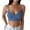 Blue, variant on Sngxgn Lace Tank Top for Women High Neck Camisoles Double-Layered Crop Top(Grey,One Size)