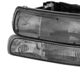 thumbnail image 6 of Pair Black Housing Front Headlights Assembly For Chevrolet Silverado Suburban, 6 of 17