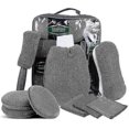 thumbnail image 1 of 9-piece Gray Sponge Car Wash Set Car Cleaning Sponge Set Wipe Car Sponge Block, 1 of 5