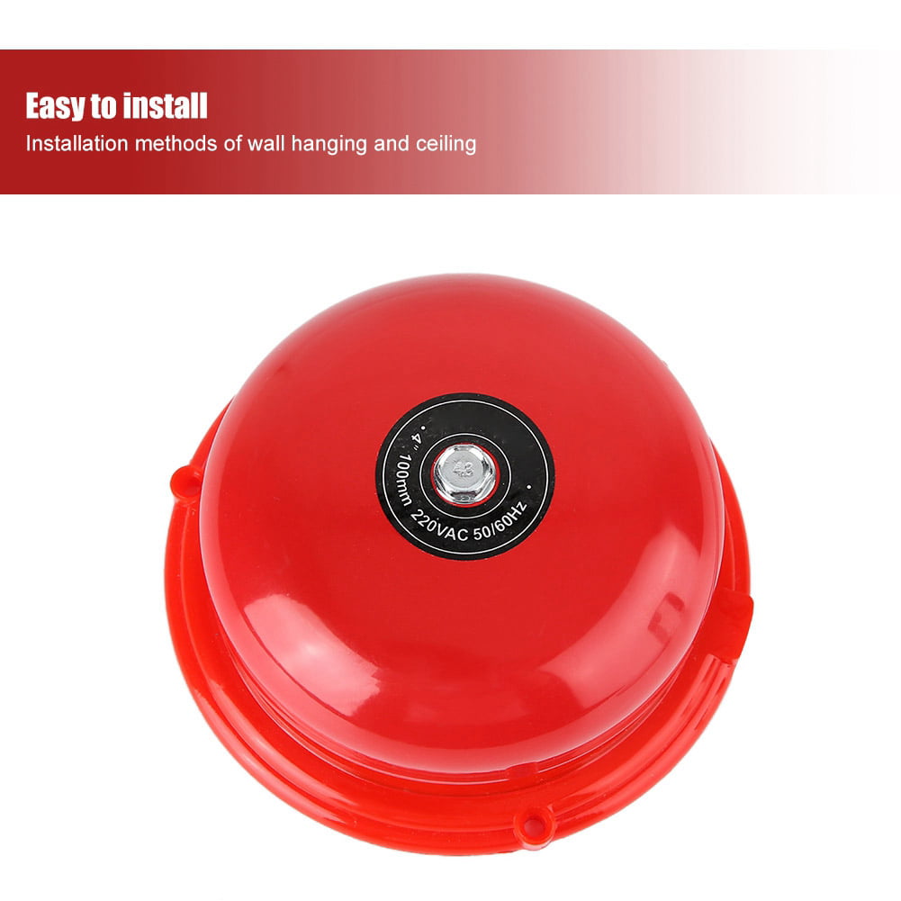24V Fire Alarm Bell 6 inches 100db Alarm Volume Security Bell