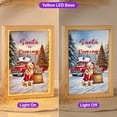thumbnail image 2 of Santa is Coming Golden Retriever Merry Christmas Xmas Noel Truck Tree Acrylic Plaque with Wood Photo Frame Box Goldens Dog Lover Gifts Idea Light Box - 02023, 2 of 5