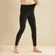 thumbnail image 4 of Pantalones térmicos de polar cepillado de doble cara para hombre, de color sólido, ajustados y cálidos, para clima frío, de nailon, 4 of 9
