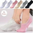 thumbnail image 6 of 6 Pairs of Men's and Women's Summer Large Size Simple Boat Socks Invisible Socks Casual Sports Shallow Mouth Short Socks., 6 of 9