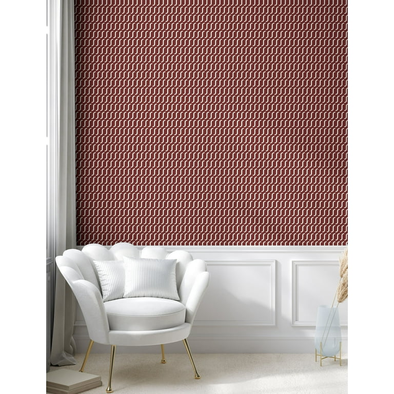 Contact Paper Gold Line White Waves Stripe Wallpaper Peel And