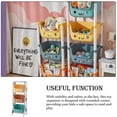 thumbnail image 4 of facefd Toy Storage Rack with Wheels Dormitory Sundries Box Finishing Multifunction Multi-layer Classification Organizer Kitchen 3-layers, 4 of 9