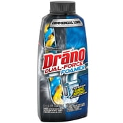 (4 pack) Drano Dual-Force Foamer, Hair and Drain Clog Remover, Commercial Line, 17 fl oz