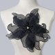 thumbnail image 2 of Nuevo broche de organza multicapa con flores tridimensionales, cristales y perlas para decorar vestidos (accesorios de ropa)., 2 of 5