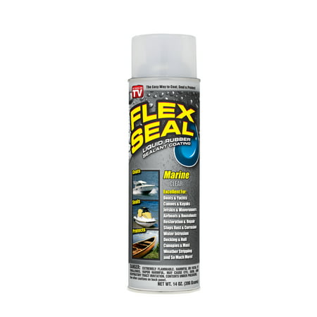 Flex Seal Spray on Sealant Weatherproof Caulking for Marine and Boat,