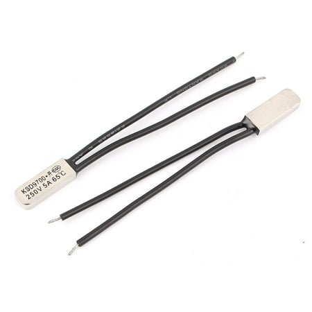 264v Switch - 2 Pcs KSD9700 250V 5A 65 Celsius NO Temperature Control Switch Thermostats