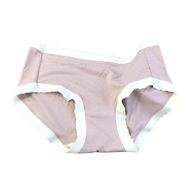 HUPOM Underwear For Women Womens Underwear Briefs Leisure None Comfort  Waist Pink L