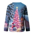 thumbnail image 5 of ‌FDGIU Women's Christmas Sweatshirt 2025 – Fleece Lined Pullover, Merry & Bright Holiday Top, 5 of 5