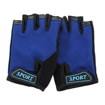 TEDOYE Toddler Kids Outdoor Sports Exercise Cycling Gloves Half Finger Through Open Finger Gloves Sports (6Y 12Y) Cute Wear, 6-12