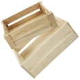 thumbnail image 1 of WEUVEB 2Pcs Small Outdoor Storage Box Beige Wooden for House Decoration, 1 of 5