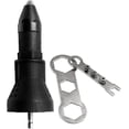 thumbnail image 1 of Electric Riveter Gun - Drill And Riveting Tool Kit - Adapter Accessory, Black, 1 of 5