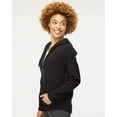 thumbnail image 2 of Independent Trading Co. Women's California Wave Wash Full-Zip Hooded Sweatshirt, 2 of 5
