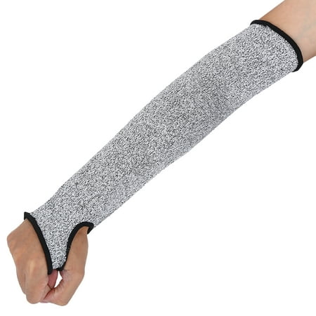 WALFRONT Cut Resistant Protective Arm Sleeve Wrist Guard Glove for Clambing Hunting, Cut Resistant Sleeves with Thumb Hole, Level 5 Protection, Slash Resistant Safety Protective Arm Sleeves