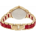 thumbnail image 2 of Anne Klein Gold-Tone Red Mother-of-Pearl Solar Powered Resin Bracelet Ladies Watch, 2 of 2