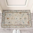 thumbnail image 2 of Bohemian Light Blue Carpet Pattern Linen National Design Farmhouse Door Mat 30 X 17 Inch Welcome Doormat Indoor Outdoor Entrance Floor Mat Non Slip Spring Summer Decor Rubber Mats, 2 of 6