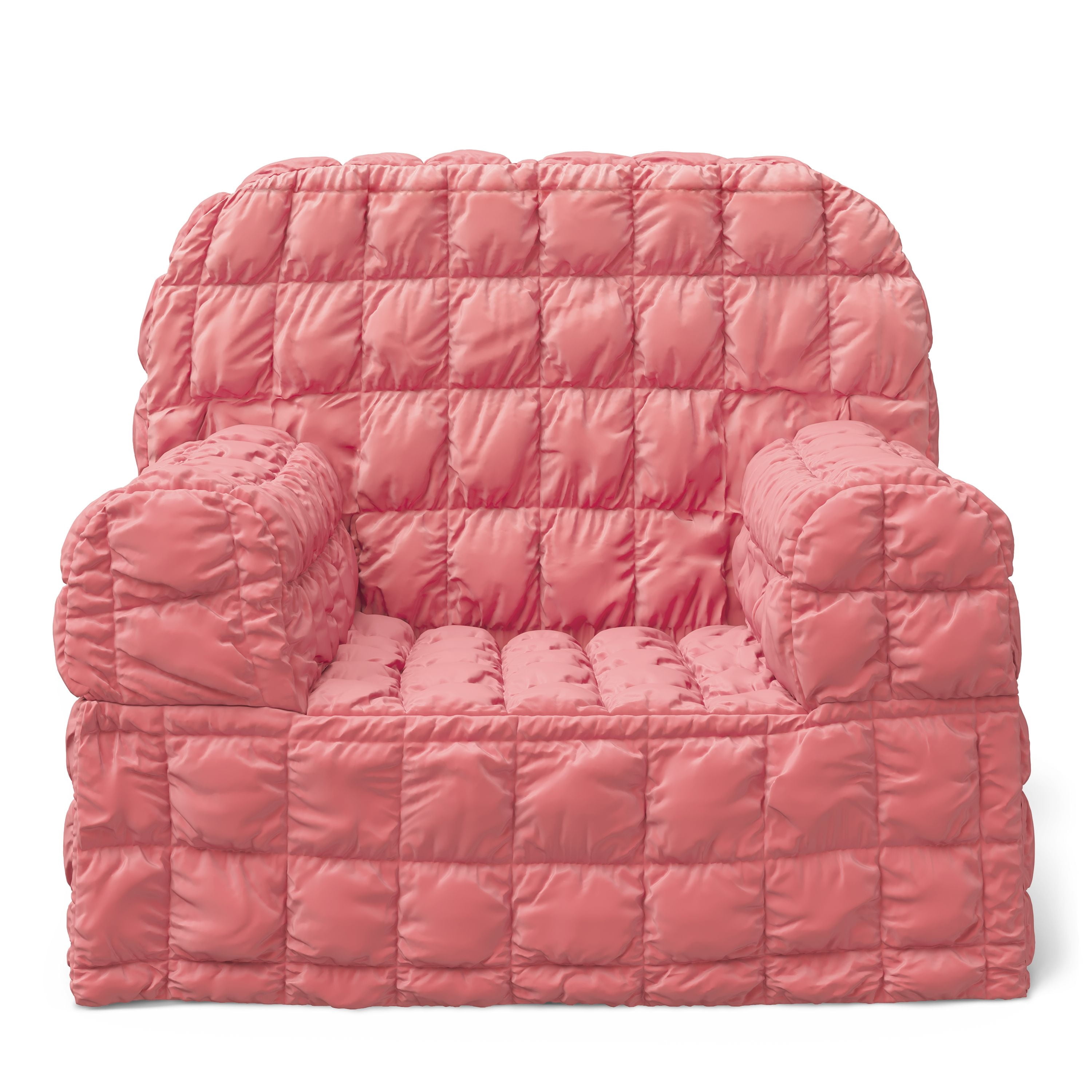 Mainstays Kids Compressed Puffy Chair, Pink