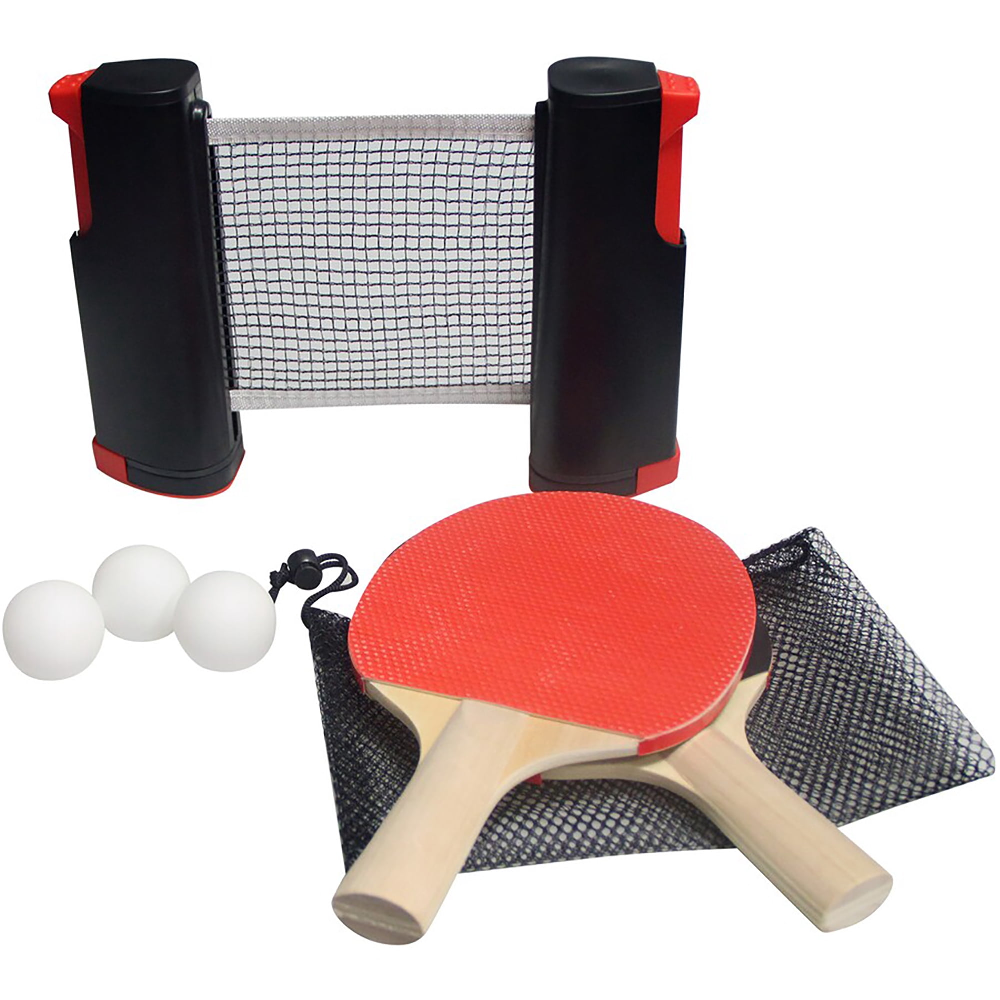 Player Anywhere Table Tennis Set with Adjustable Net up to 67" Wide