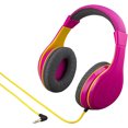 thumbnail image 1 of eKids Kids Auriculares, Sonido estéreo, Cable Jack de 3,5 mm, Auriculares con cable para niños, Sin enredos, Control de volumen, Auriculares para niños sobre la oreja para Travel Pink (eK-140P.3Xv7), 1 of 3