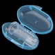 thumbnail image 1 of Cepillo de dientes de dedo de silicona suave para bebé, cubierta de pulgar, recubierto de silicona, masajeador de encías de lengua, cepillo de dientes de dedo, limpiador, 1 of 3