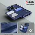 thumbnail image 7 of Allytechgroup Slim Fit for Samsung Galaxy S25 Ultra Case, Protective PU Leather Wallet Cover with Card Holder RFID Blocking Back Case Shockprooof Back Cover for Samsung Galaxy S25 Ultra, Darkblue, 7 of 7