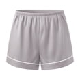 thumbnail image 3 of YTCAMLO Soft Cotton Womens Satin Pajama Shorts Summer Casual Pj Bottoms with Pockets Elastic Waist Baggy Lounge Shorts Sleepwear, 3 of 6
