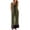 Army Green, variant on gbyLJF Beach Vacation Set for Women Cotton Linen Summer Outfits Button Down Sleeveless Shirts & Wide Leg Pant Sets