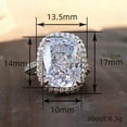 thumbnail image 4 of K-KED Elegant Women 925 Silver Plated Wedding Ring Cubic Zircon Delicate Jewelry Sz 6-10-6, 4 of 4