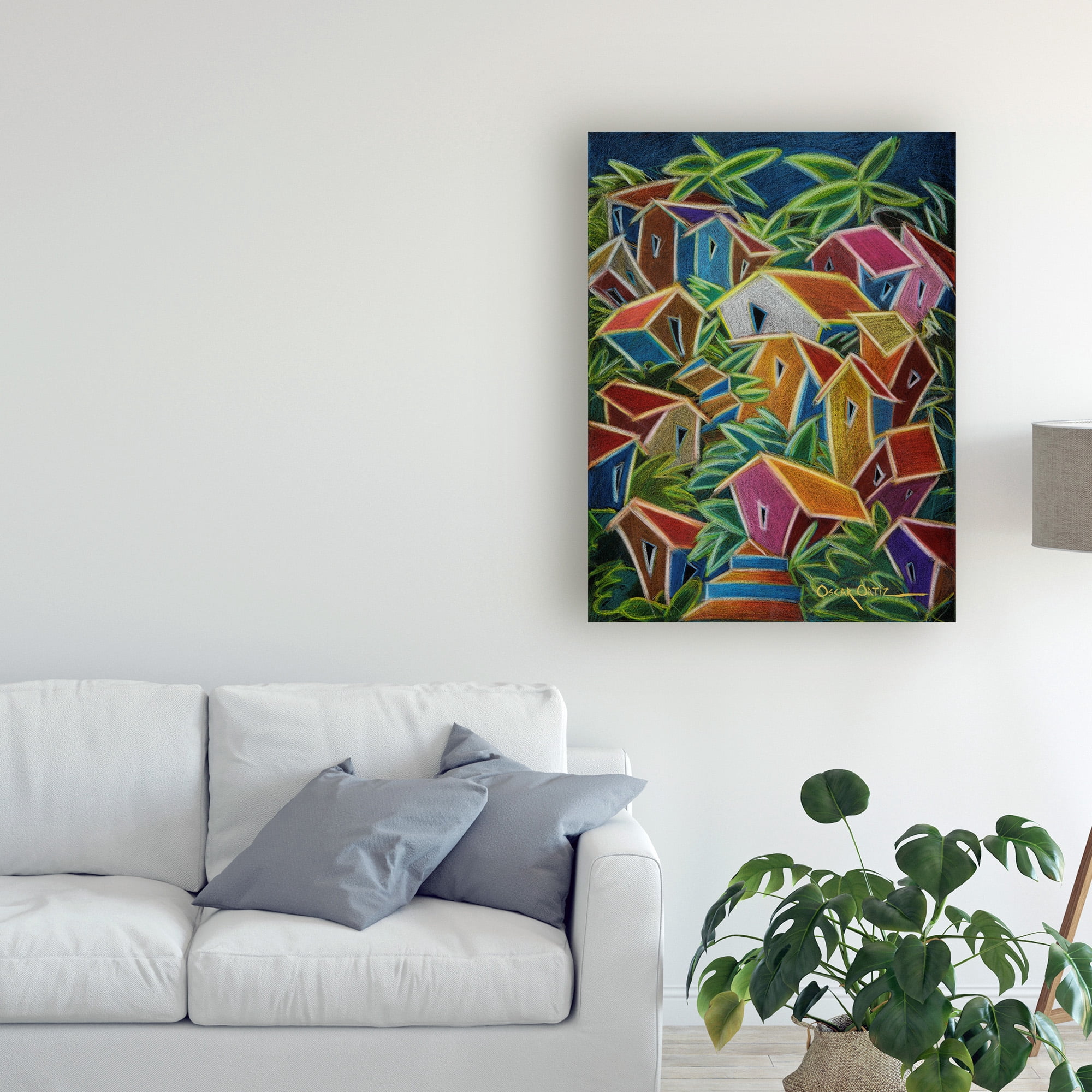 Trademark Fine Art 'Barrio Lindo' Canvas Art by Oscar Ortiz