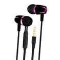 thumbnail image 1 of Auriculares con cable de 3,5 mm Auriculares con aislamiento de ruido para ejercicios de entrenamiento Regalos de gimnasio Negro Rosa Normal, 1 of 8
