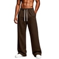 thumbnail image 2 of Rexolia Mens Heavyweight Sweatpants Loose Fit Joggers with Pockets Drawstring Athletic Casual Lounge Gym Outdoor Coffee S, 2 of 6