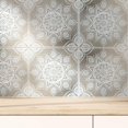 thumbnail image 3 of Paquete De 24 Azulejos De Papel Tapiz De 8 X 8 "Para Protector Contra Salpicaduras De Cocina En Diseño De Mandala Blanco. Pelar Y Pegar Los Azulejos De Papel. Placa Para Salpicaduras Apta Para Inquili, 3 of 5