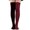 Burgundy, variant on Lovskoo 2024 Womens Halloween Thigh High Socks Knee High Socks for Cosplay Long Socks Over The Knee Leg Warmers Red