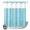 Turquoise, variant on No Hook Shower Curtain, Turquoise Shower Curtains for Bathroom with See Through Top Window, Modern Boho Vertical Striped Pattern Simple Waterproof & Washable Bath Curtain Long 72"x78"